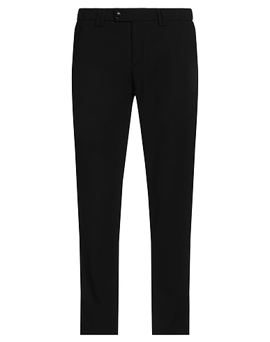 UNGARO Casual trouser Black 80% Polyester, 13% Viscose, 7% Elastane