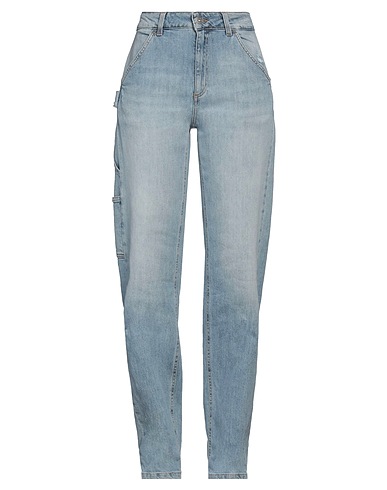 DONDUP Denim trousers Blue 98% Organic cotton, 2% Recycled elastane
