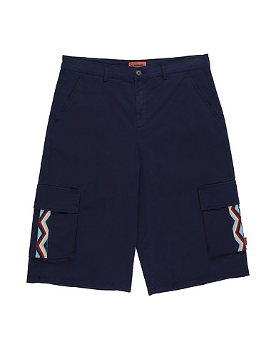 MISSONI KIDS Shorts & Bermuda Navy blue 98% Cotton, 2% Elastane, Polyester, Polyamide