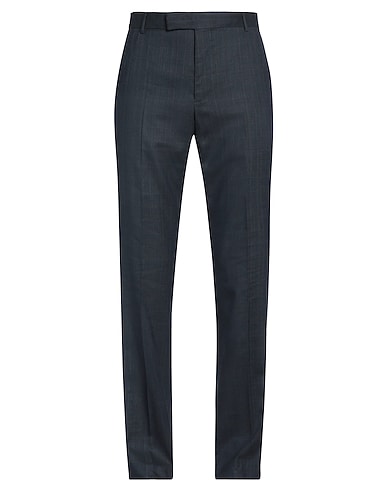 DUNHILL Casual trouser Midnight blue 73% Wool, 25% Linen, 2% Elastane