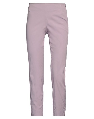 MALÌPARMI Casual trouser Lilac 97% Cotton, 3% Elastane