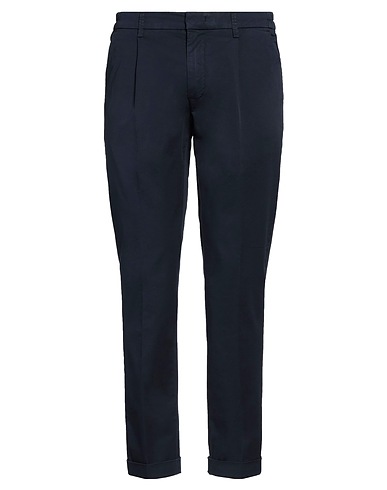 RE_HASH Casual trouser Navy blue 97% Cotton, 3% Elastane