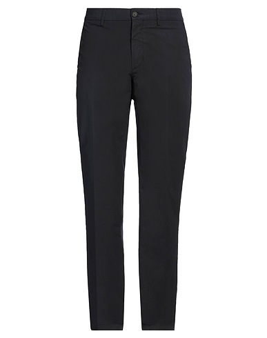 DUNHILL Casual pants Navy 97% Cotton, 3% Elastane
