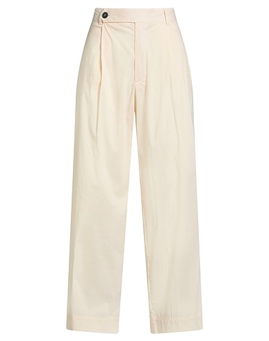 LIVIANA CONTI Casual trouser Cream 68% Cotton, 28% Polyamide, 4% Elastane