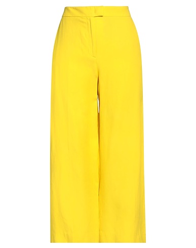 PT Torino Pantalone Giallo 76% Viscosa, 24% Lino