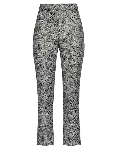 MOTIVI Casual trouser Sky blue 72% Polyester, 21% Cotton, 3% Nylon, 3% Metallic fiber, 1% Viscose