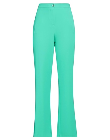ANGELA DAVIS Casual trouser Green 96% Polyester, 4% Elastane