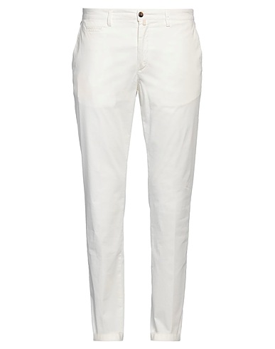 BRIGLIA 1949 Casual trouser White 97% Cotton, 3% Elastane