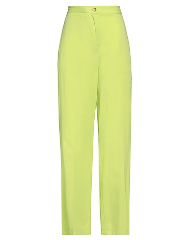 VICOLO Pantalone Verde chiaro 80% Viscosa, 20% Lino