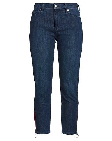 LOVE MOSCHINO Denim pants Blue 98% Cotton, 2% Elastane