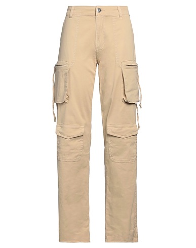 GAëLLE Paris Casual trouser Beige 98% Cotton, 2% Elastane