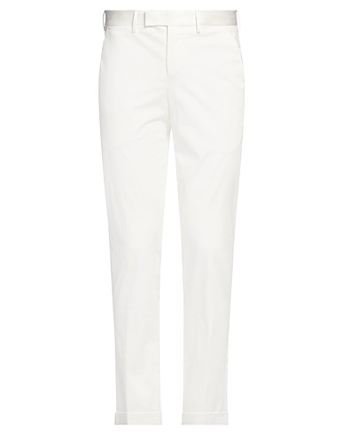 PT Torino Casual trouser White 97% Cotton, 3% Elastane
