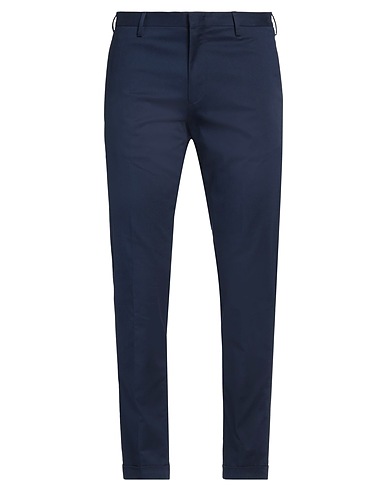 PAUL SMITH Casual trouser Navy blue 98% Cotton, 2% Elastane