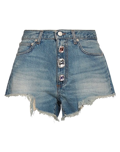 VICOLO Denim shorts Blue 100% Cotton