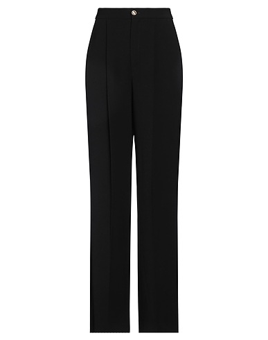 HANITA Casual trouser Black 97% Polyester, 3% Elastane
