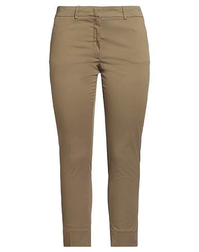 ROSSOPURO Casual trouser Sage green 96% Cotton, 4% Elastane