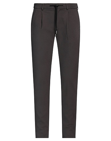 SPARVIERI Casual trouser Dark brown 47% Polyamide, 45% Viscose, 8% Elastane