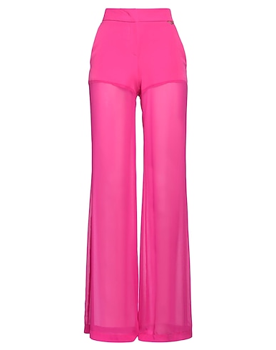 GAëLLE Paris Casual pants Fuchsia 88% Polyester, 12% Elastane