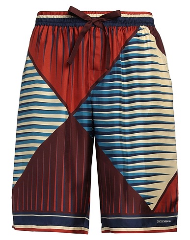 DOLCE&GABBANA Shorts & Bermuda Chocolate brown 100% Silk