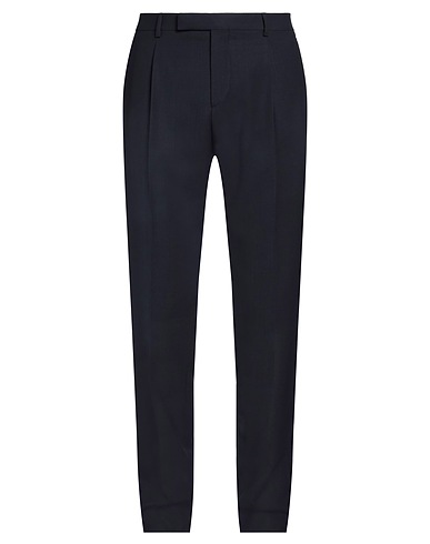 LARDINI Casual trouser Midnight blue 100% Wool