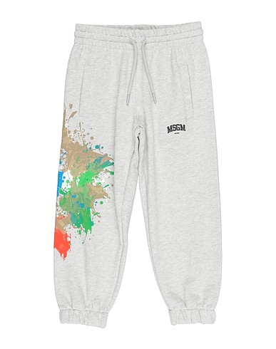 MSGM Casual trouser Light grey 100% Cotton