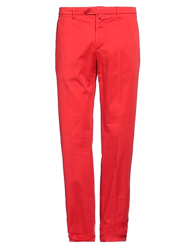 KITON Casual trouser Red 97% Cotton, 3% Elastane
