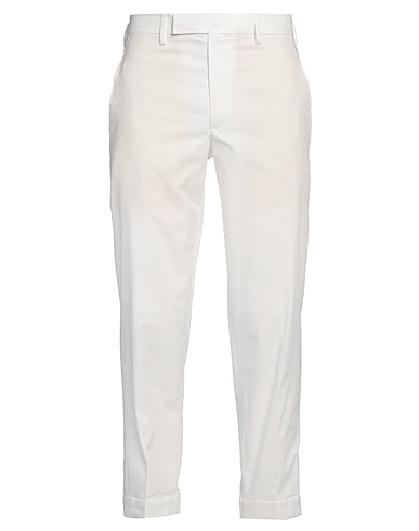 NEIL BARRETT Casual pants White 66% Cotton, 34% Acetate