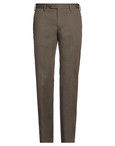 LUIGI BIANCHI Mantova Casual trouser Military green 98% Cotton, 2% Elastane