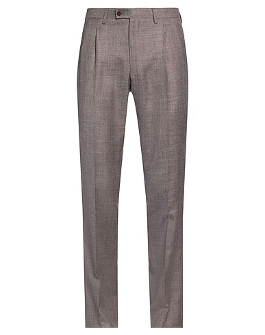 SARTORIO Casual trouser Taupe 46% Virgin Wool, 31% Silk, 23% Linen