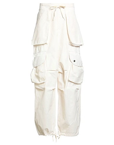 A PAPER KID Pantalone Panna 60% Cotone, 40% Nylon