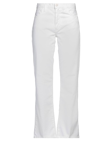 MERCI ITALIA Casual trouser White 100% Cotton