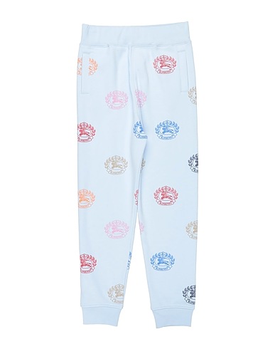 BURBERRY Casual trouser Sky blue 100% Cotton