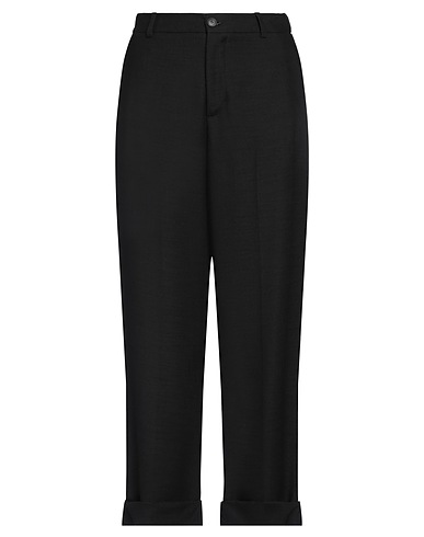 BONHEUR Casual trouser Black 62% Viscose, 36% Polyester, 2% Elastane