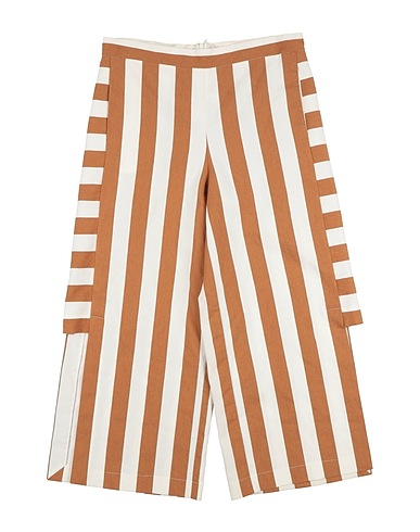 MIMISOL Casual trouser Brown 65% Cotton, 30% Polyester, 5% Other Fibres