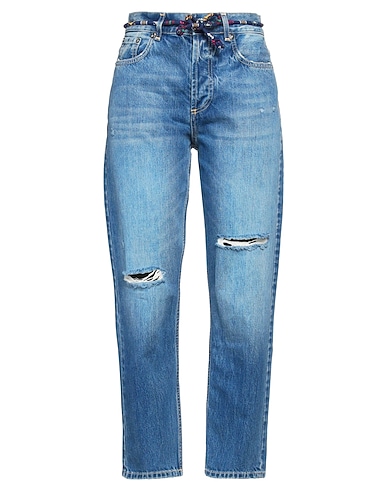 ROŸ ROGER'S Denim trousers Blue Cotton