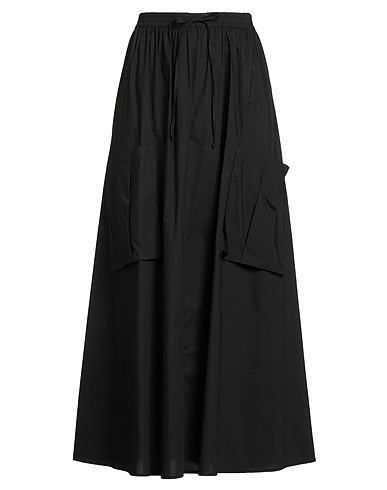 CARACTÈRE Gonna lunga Nero 100% Cotone
