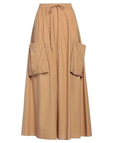 CARACTÈRE Maxi Skirts Camel 100% Cotton