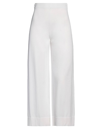 LIVIANA CONTI Casual trouser White 65% Viscose, 35% Polyamide