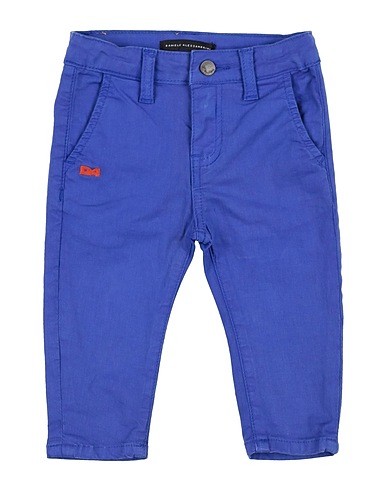 DANIELE ALESSANDRINI Casual trouser Navy blue 98% Cotton, 2% Elastane