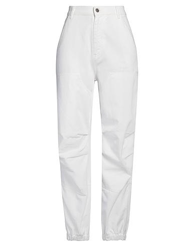DONDUP Casual trouser White 100% Cotton