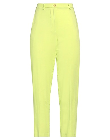 VICOLO Casual trouser Light green 80% Viscose, 20% Linen