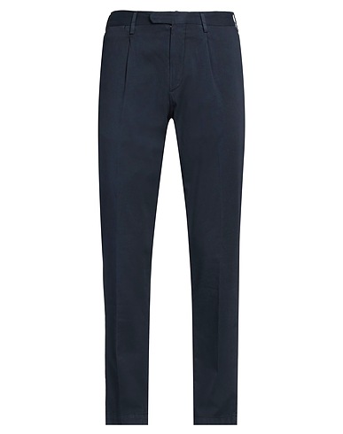 DEVORE INCIPIT Casual trouser Midnight blue 93% Cotton, 6% Silk, 1% Elastane