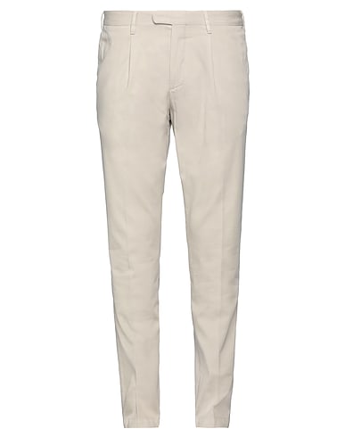 DEVORE INCIPIT Casual pants BEIGE 93% Cotton, 6% Silk, 1% Elastane