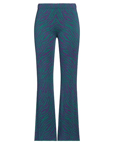 KONTATTO Casual pants Dark green 75% Acrylic, 10% Wool, 10% Viscose, 5% Alpaca wool