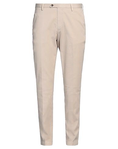 DEVORE INCIPIT Casual trouser Beige 96% Cotton, 4% Elastane