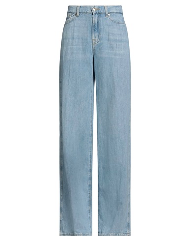 7 FOR ALL MANKIND Pantaloni jeans Blu 60% Cotone, 40% Lino