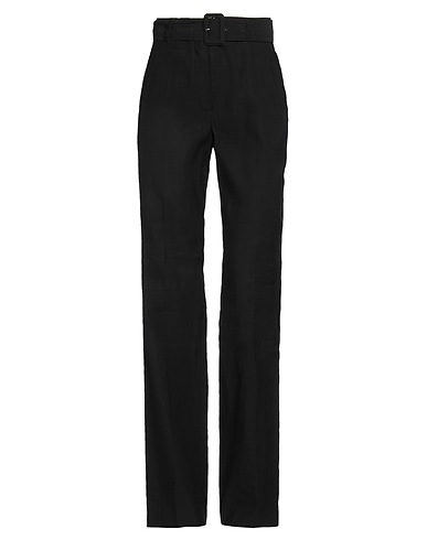 DRIES VAN NOTEN Casual trouser Black 59% Linen, 41% Cotton