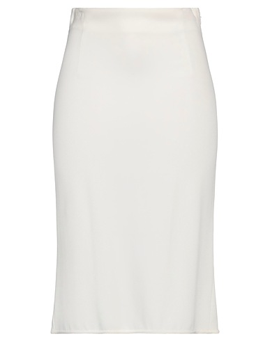 ERMANNO SCERVINO Midi skirt Off white 64% Viscose, 33% Acetate, 3% Lycra®