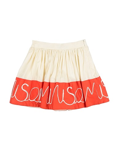 MIMISOL Skirt Off white 97% Cotton, 3% Elastane, Polyamide