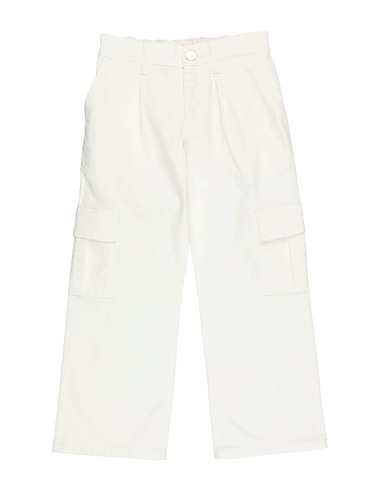 L:Ú L:Ú by MISS GRANT Casual trouser White 97% Cotton, 3% Elastane